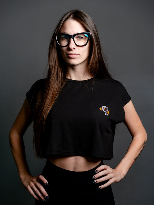 BLACK CROP TOP