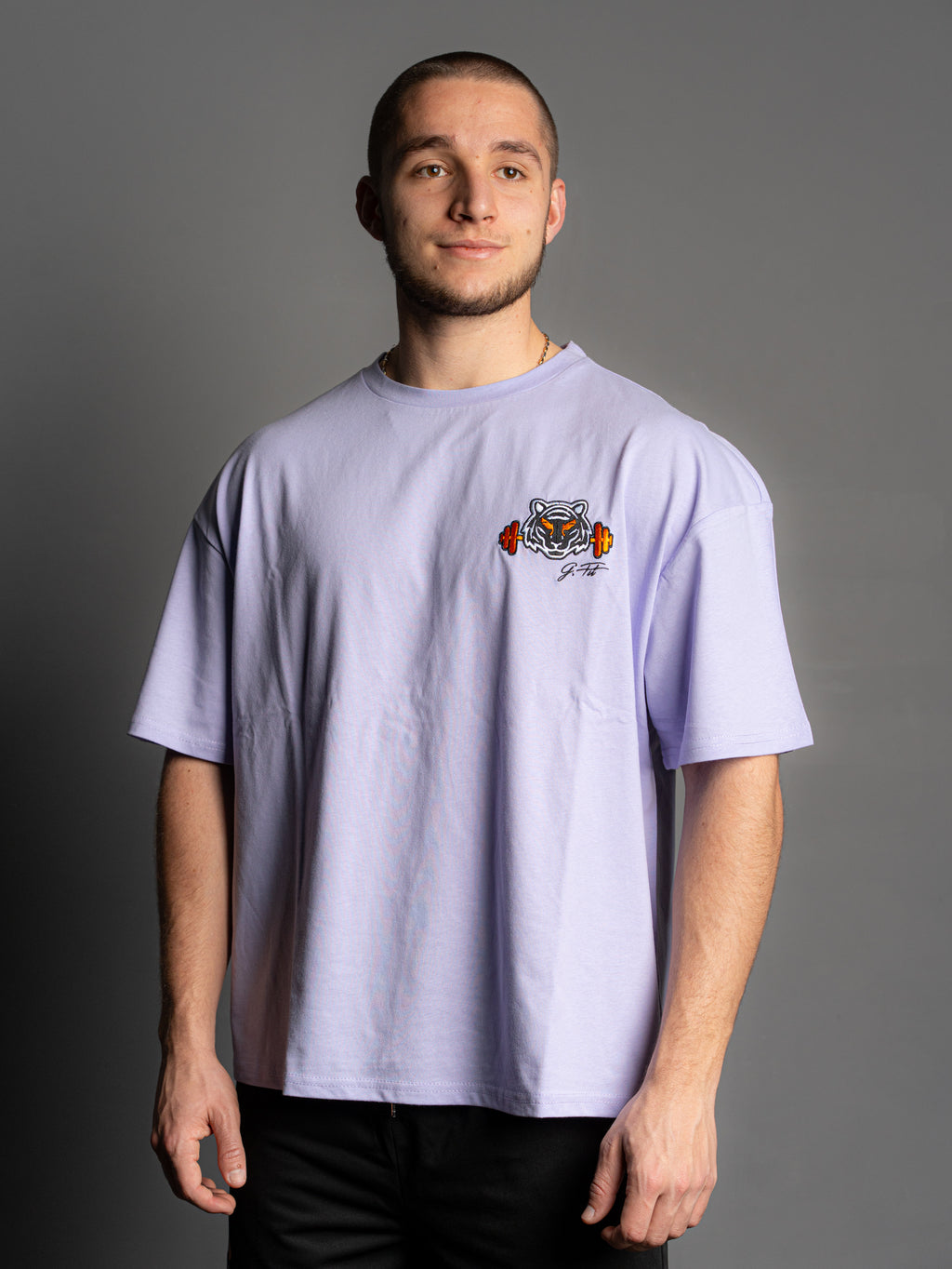 VIOLET OVERSIZE T-SHIRT