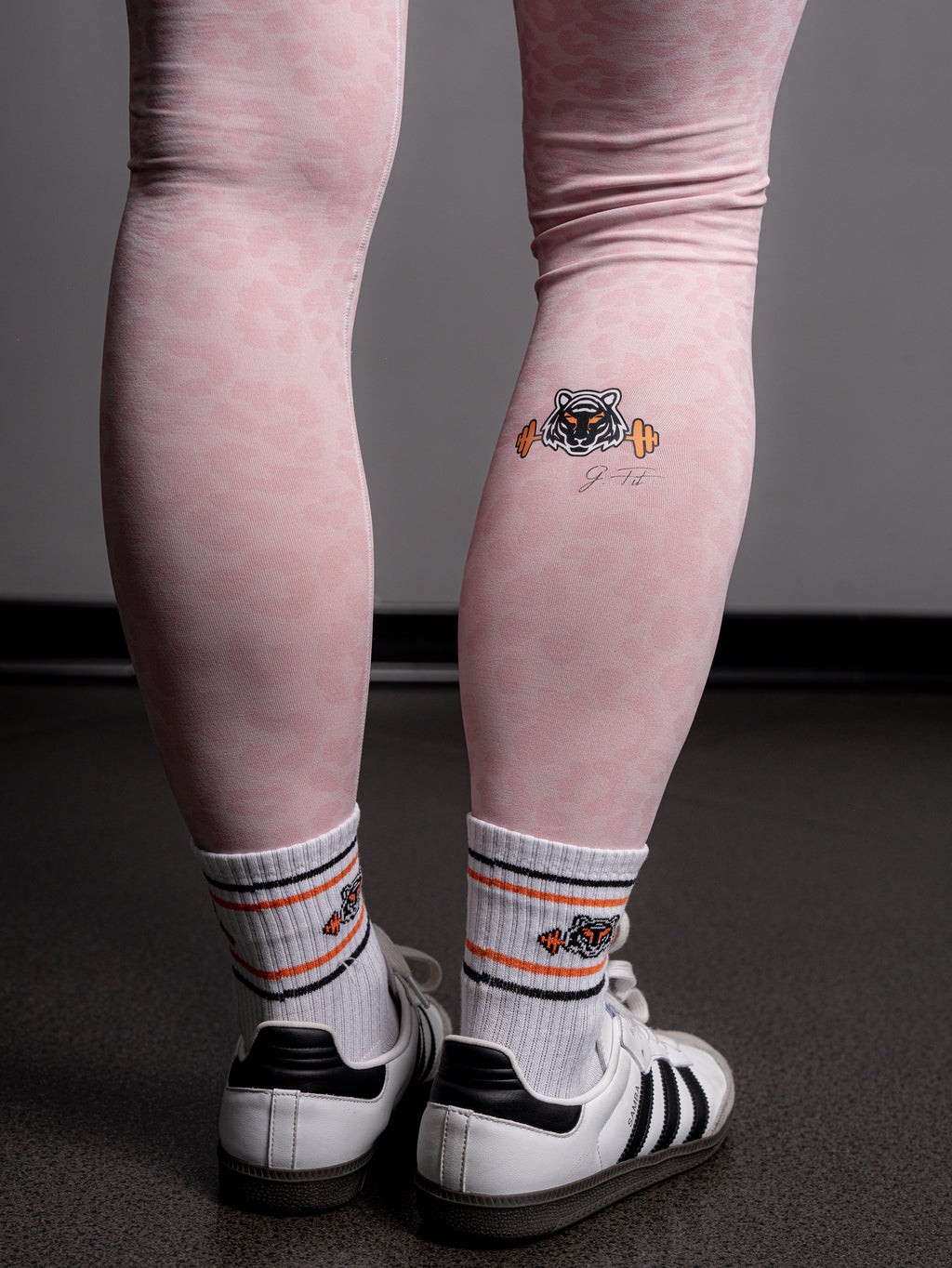 PINK LEOPARD CONTRAST LEGGINGS