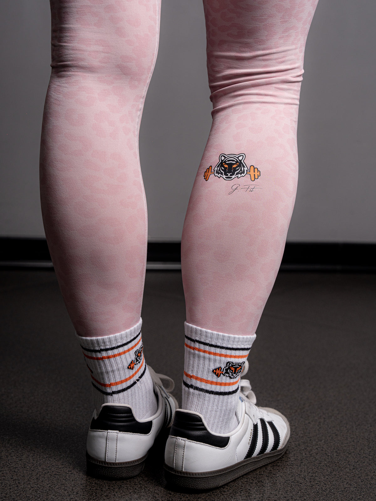 PINK LEOPARD CONTRAST LEGGINGS