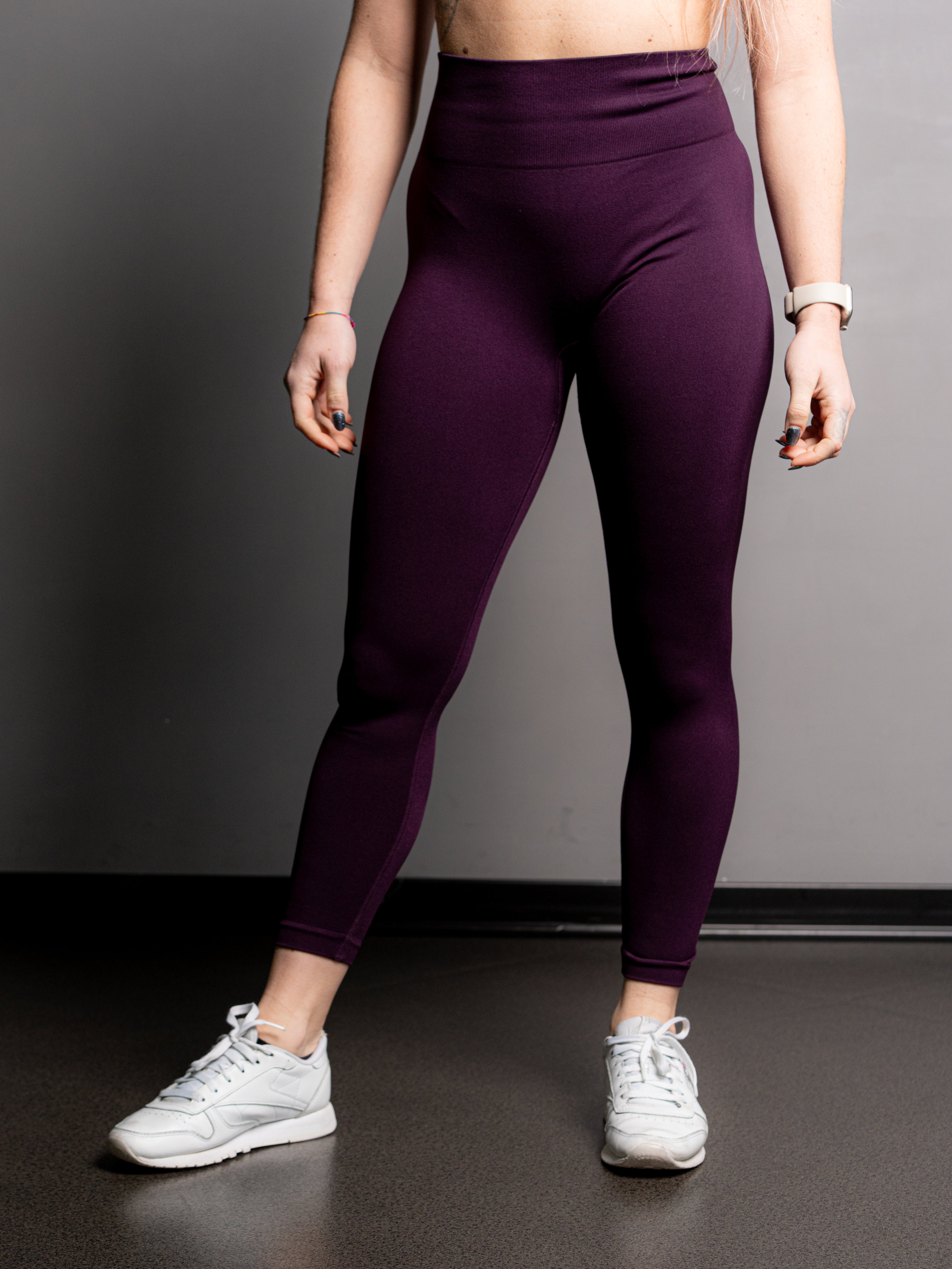PURPLE DOUBLE CURL LEGGINGS