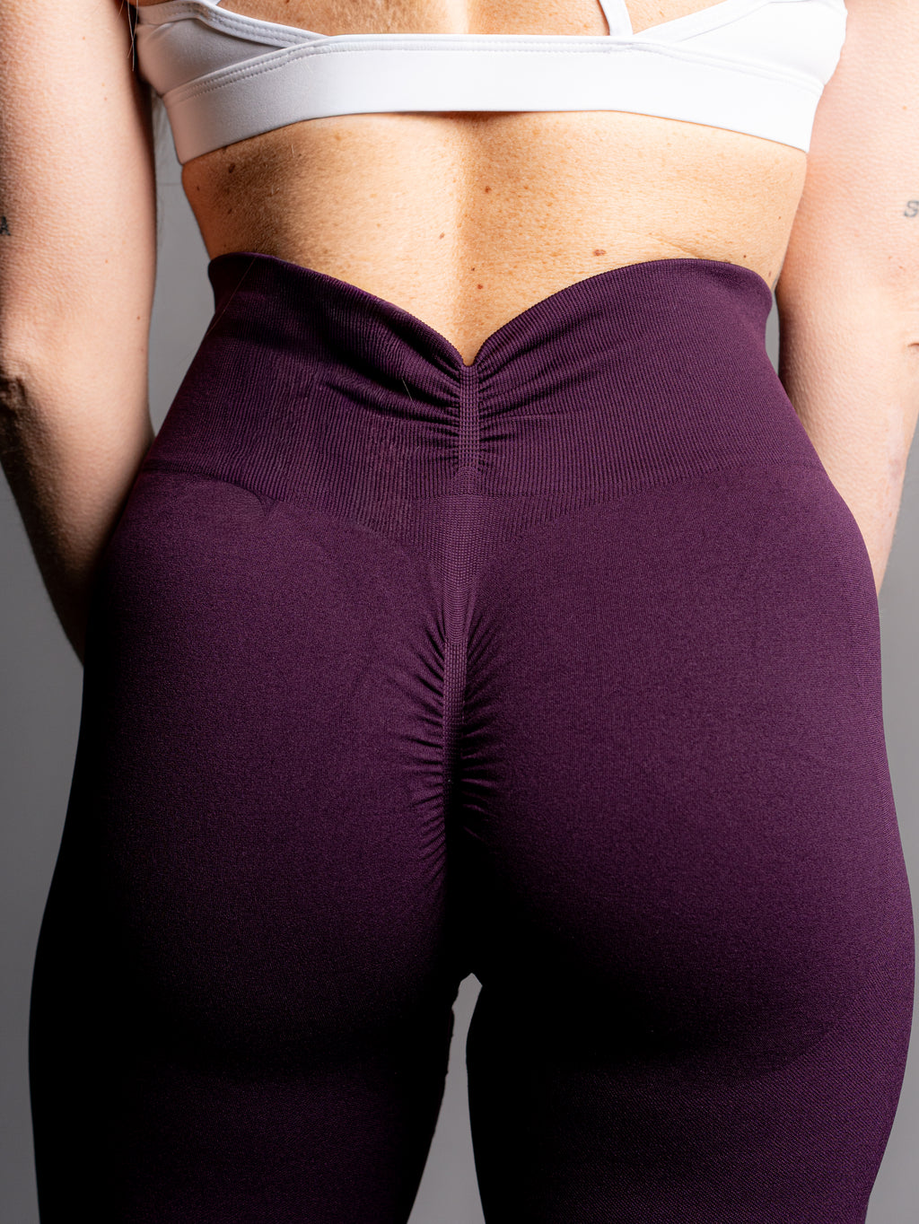 PURPLE DOUBLE CURL LEGGINGS