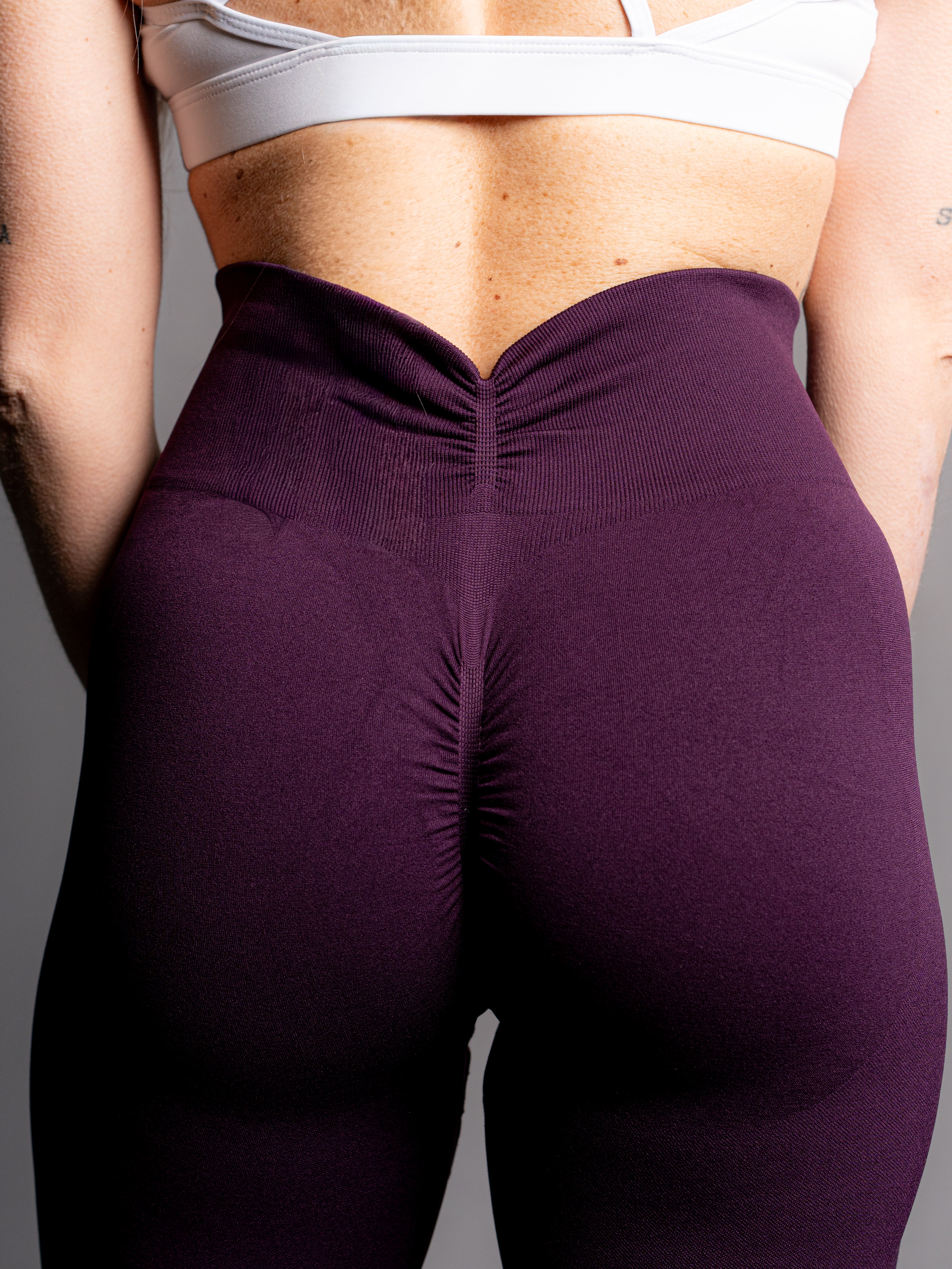PURPLE DOUBLE CURL LEGGINGS