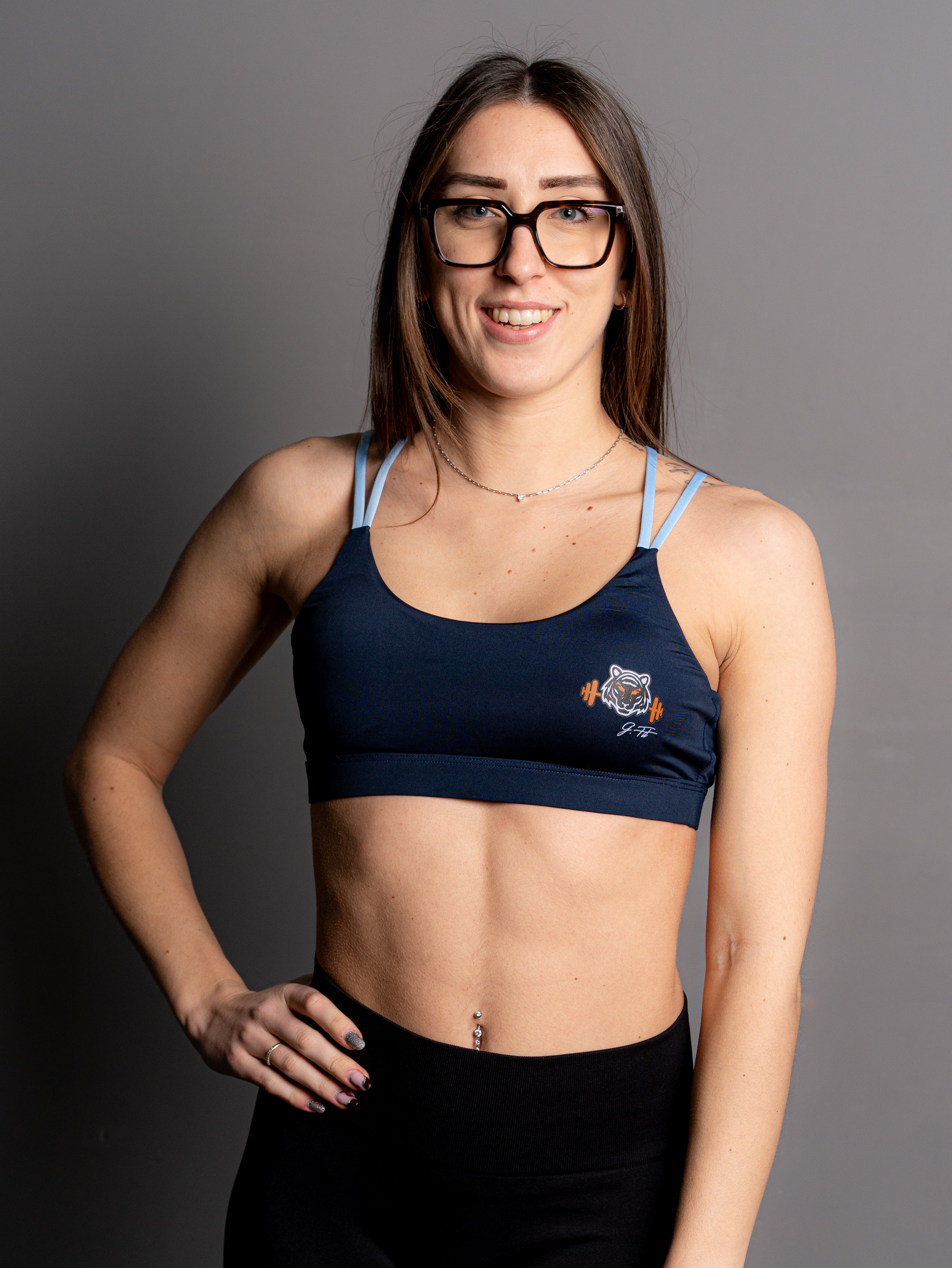 DARK BLUE CROSSBACK TOP