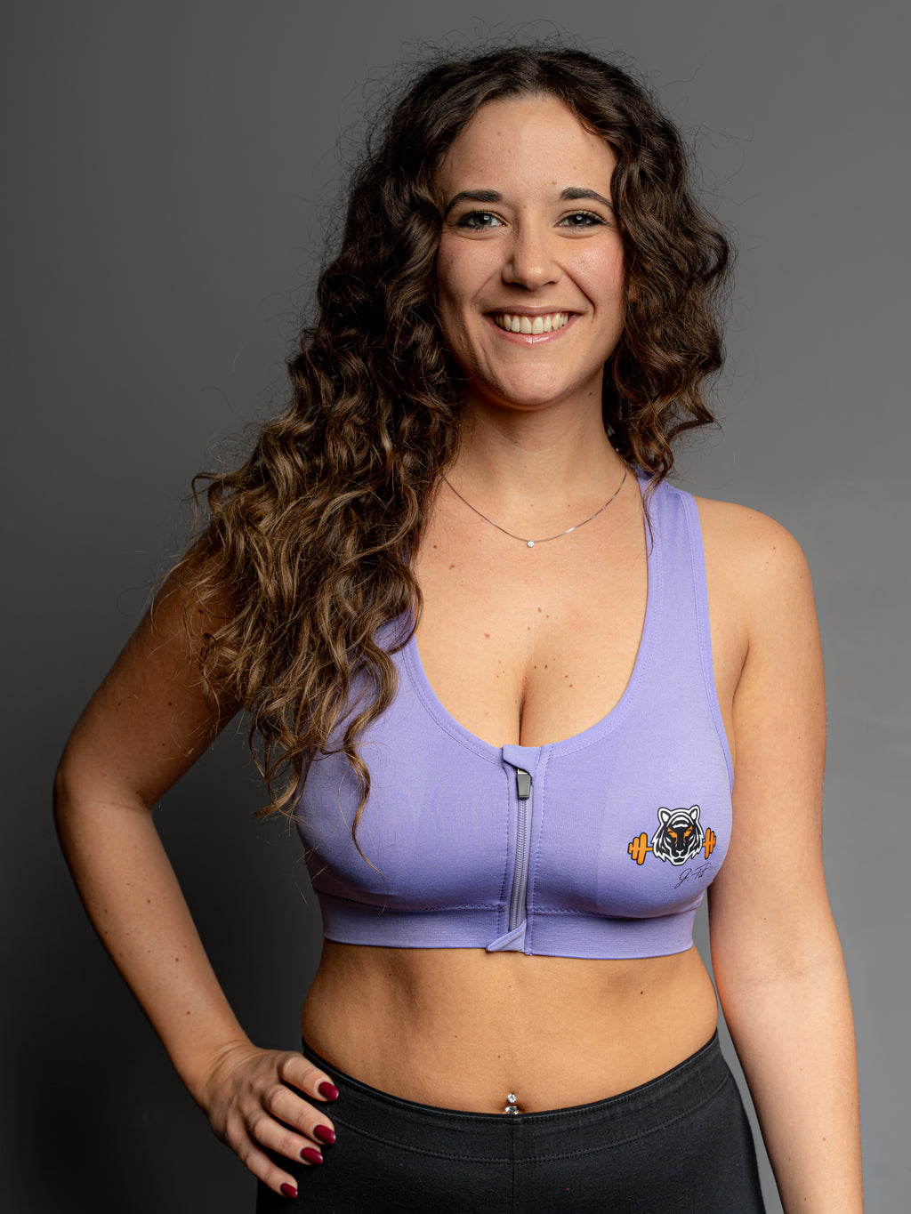 VIOLET ZIP-FIT TOP