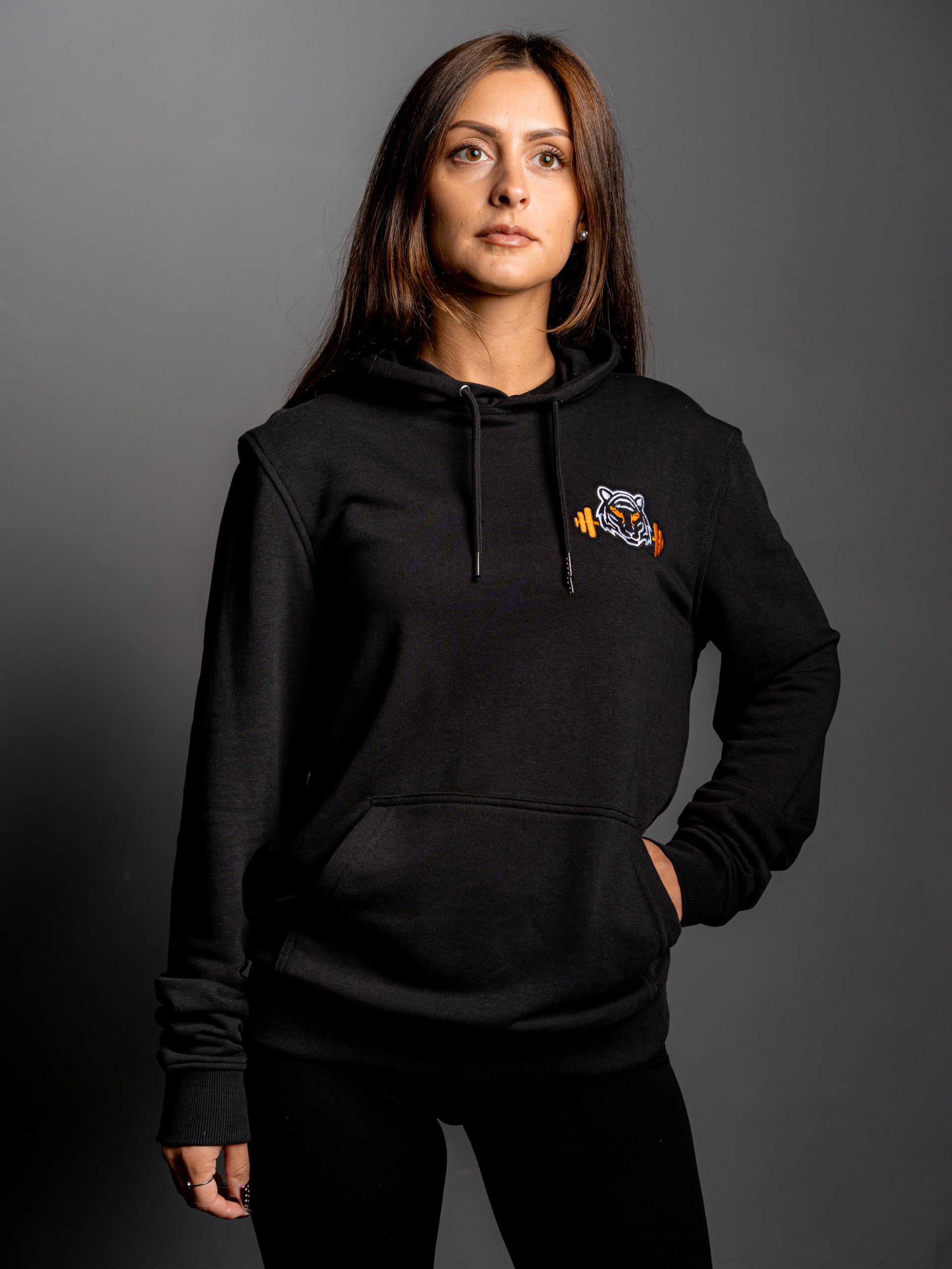 BLACK OVERSIZE SWEATSHIRT - UNISEX