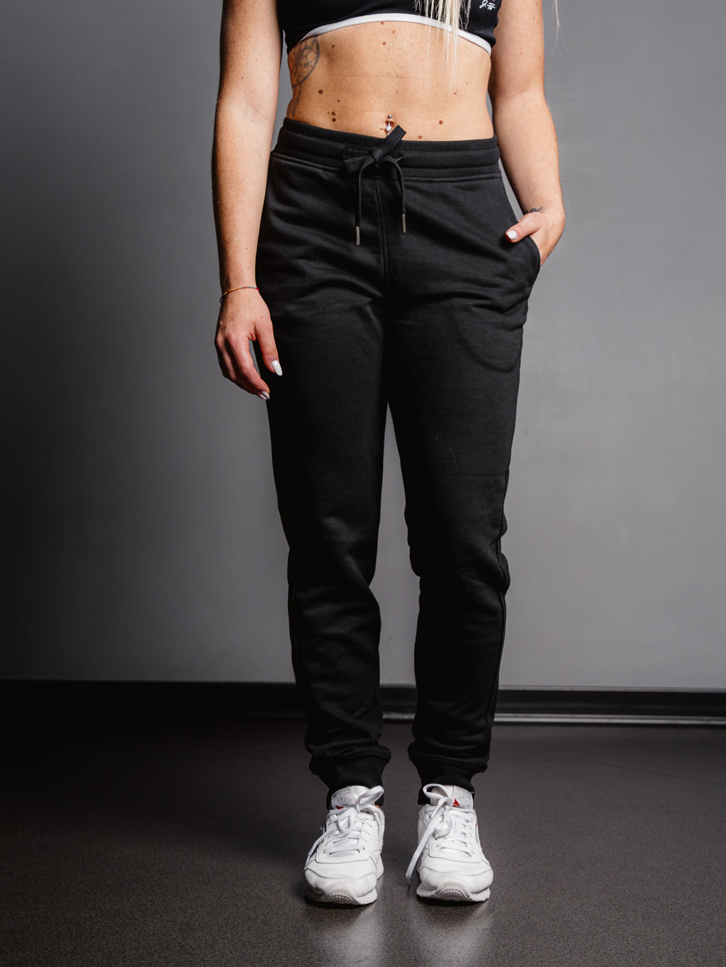 PANTALONE TUTA CON TIGRE RICAMATA - DONNA
