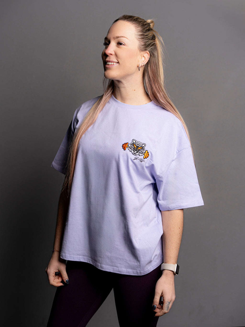VIOLET OVERSIZE T-SHIRT