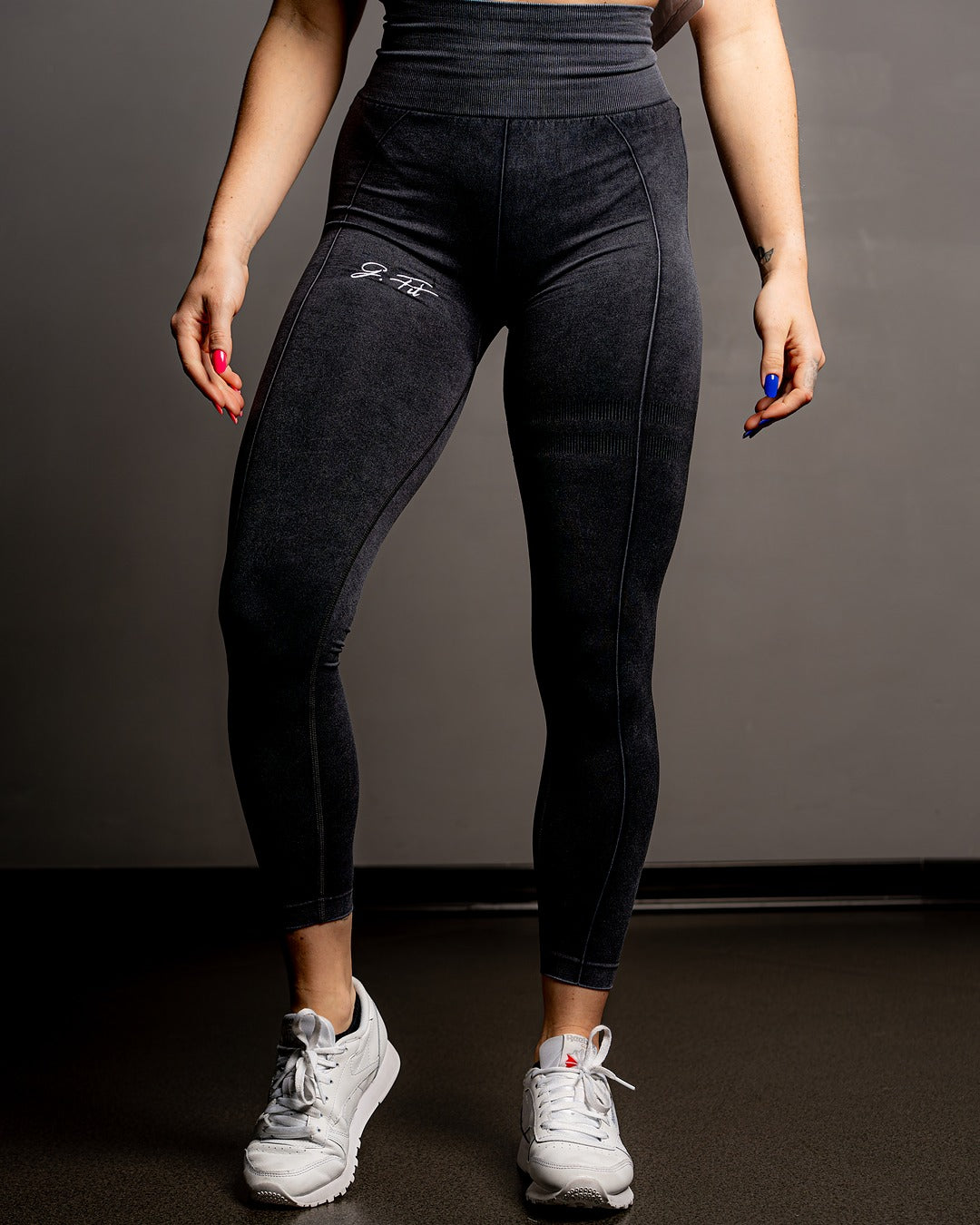 GREY SHADOW FIT LEGGINGS