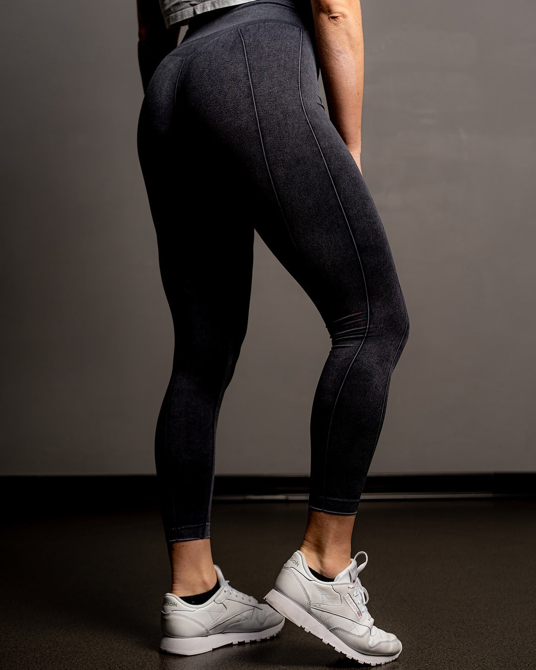 GREY SHADOW FIT LEGGINGS