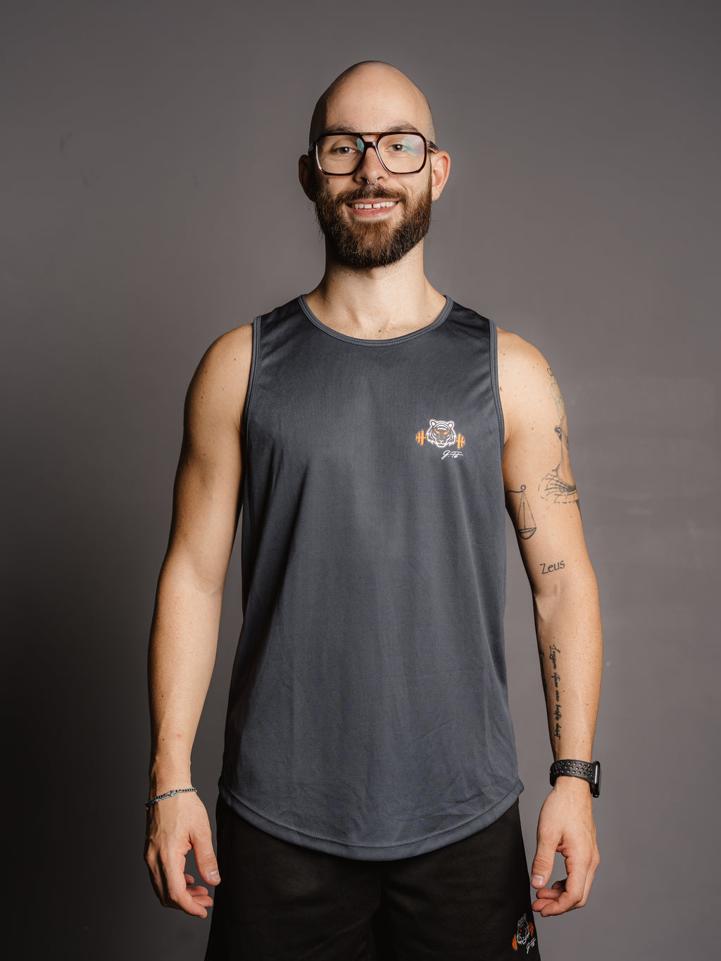 DARK GREY PERFORMANCE TANK