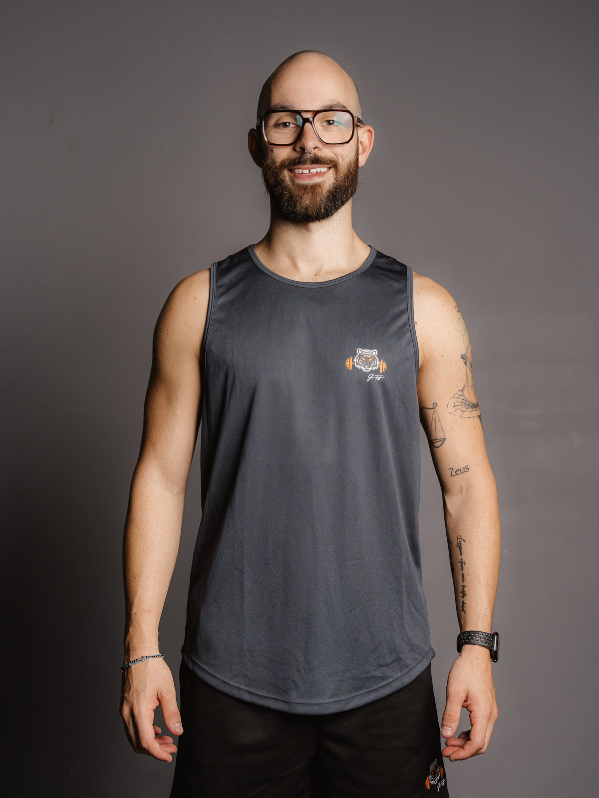DARK GREY PERFORMANCE TANK