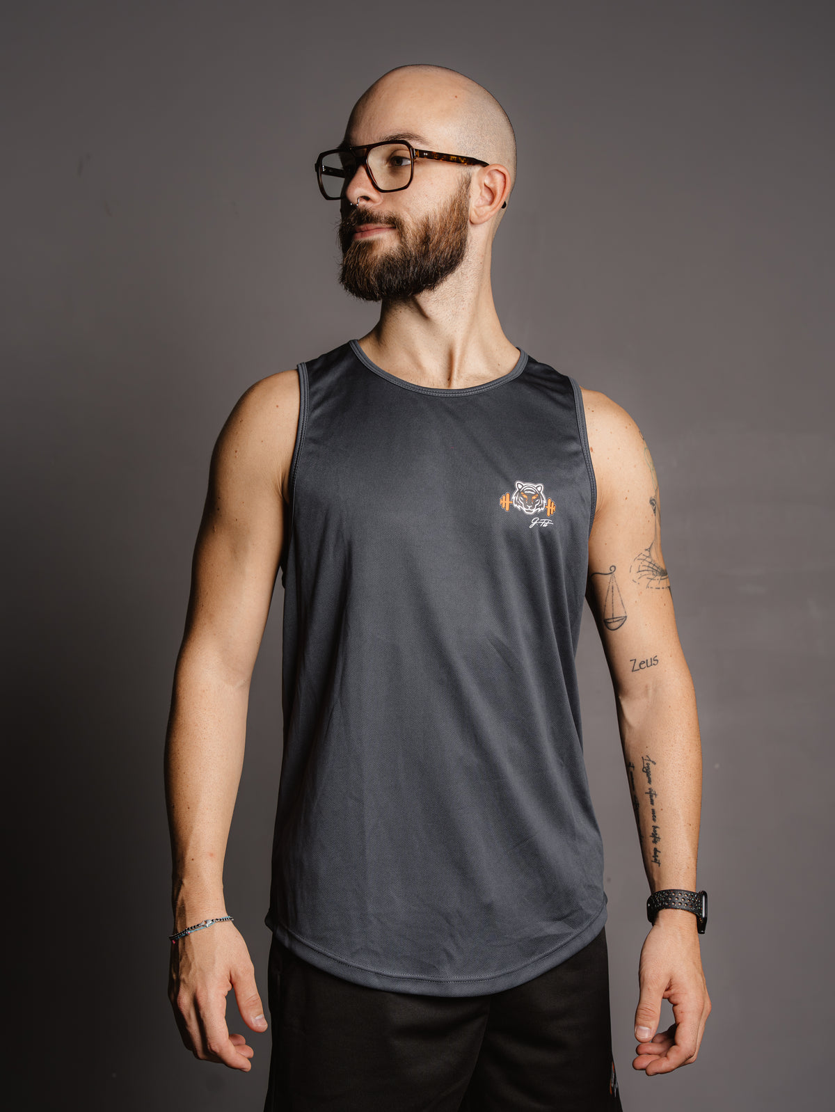 DARK GREY PERFORMANCE TANK