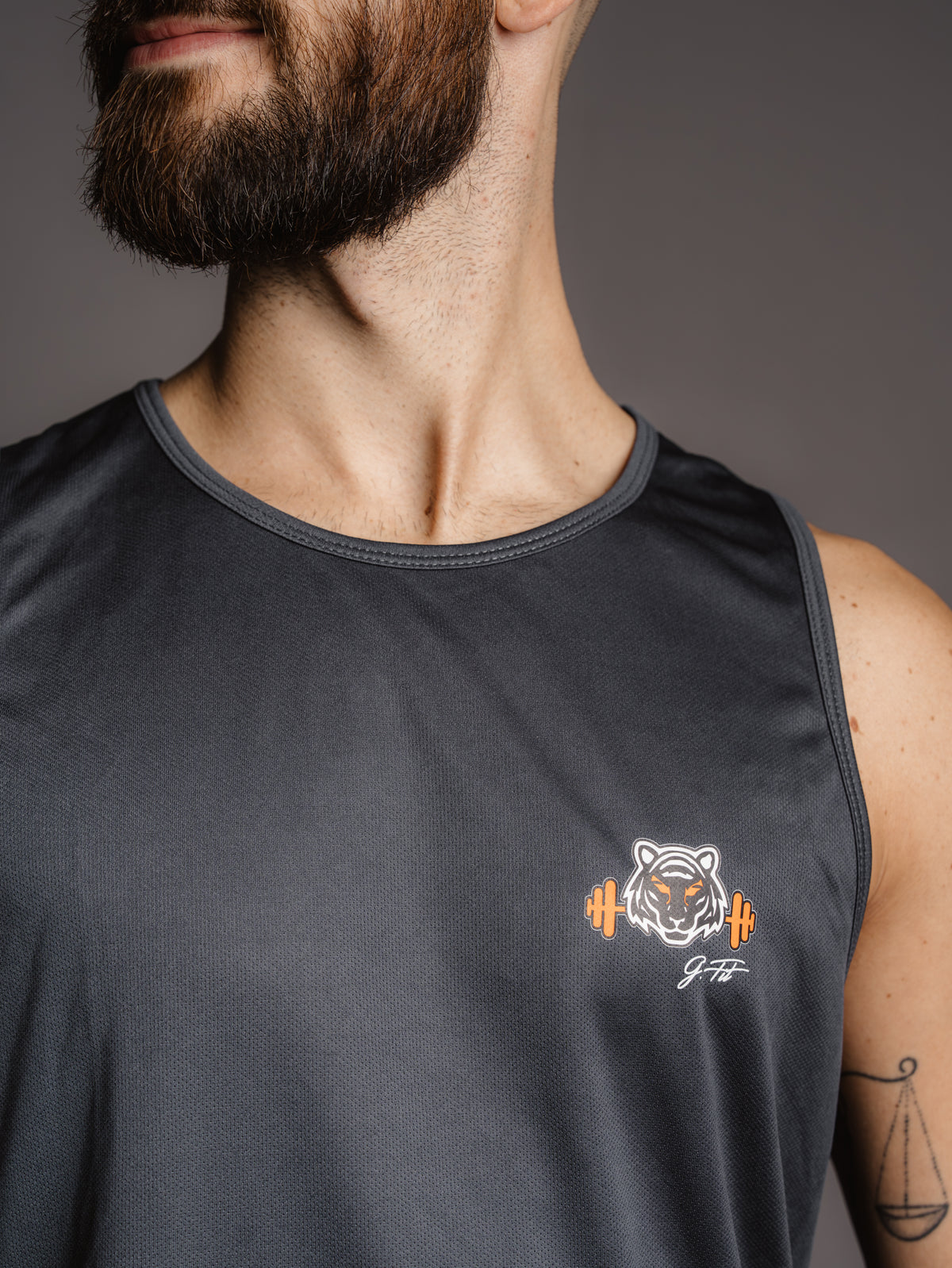 DARK GREY PERFORMANCE TANK