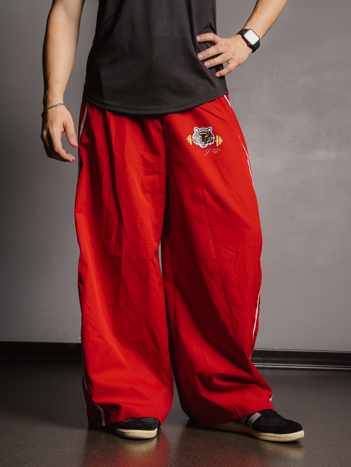 AEROBICS UNISEX PANTS RED