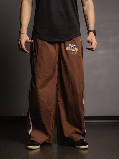 AEROBICS UNISEX PANTS BROWN