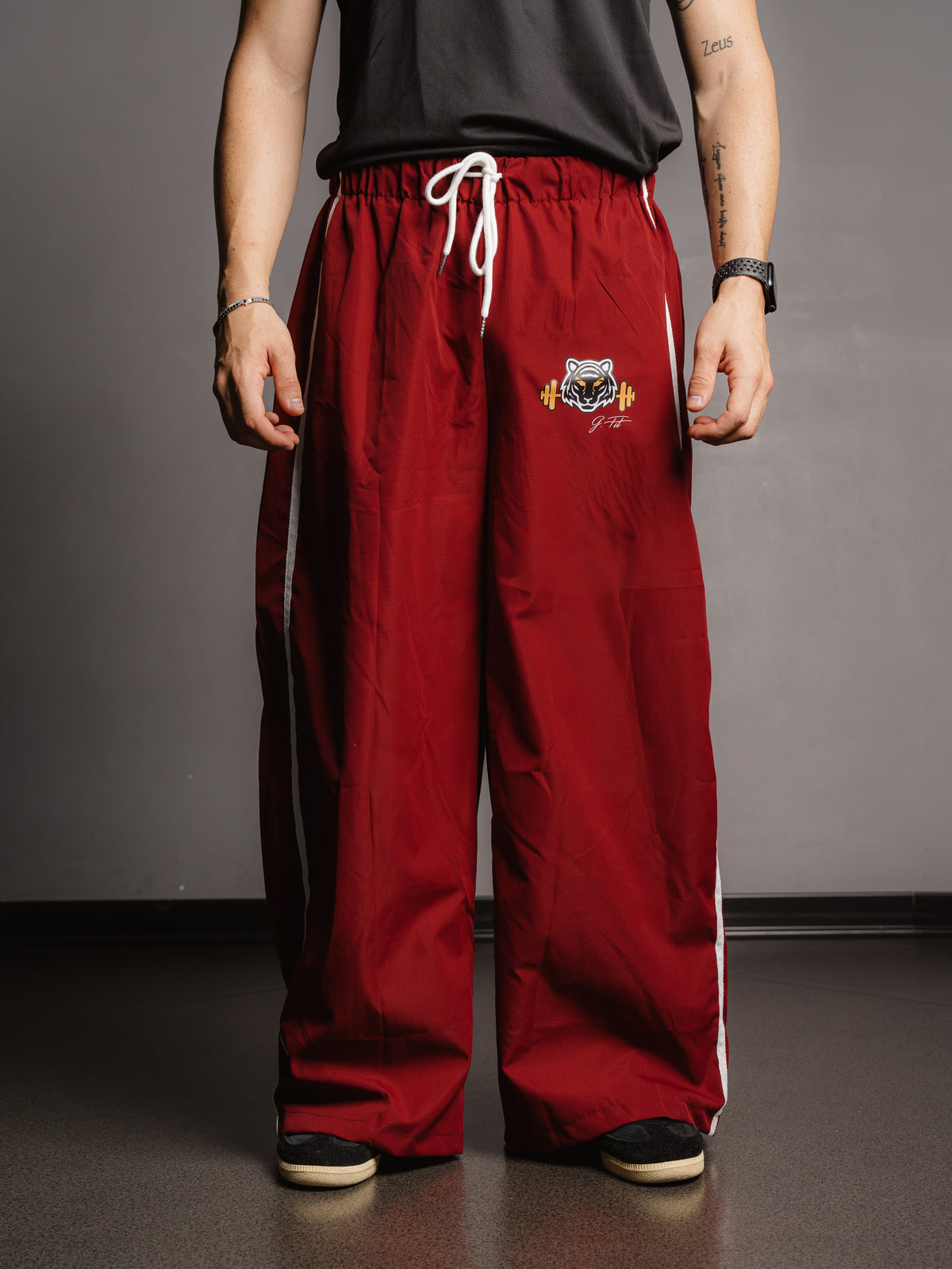 AEROBICS UNISEX PANTS BORDEAUX
