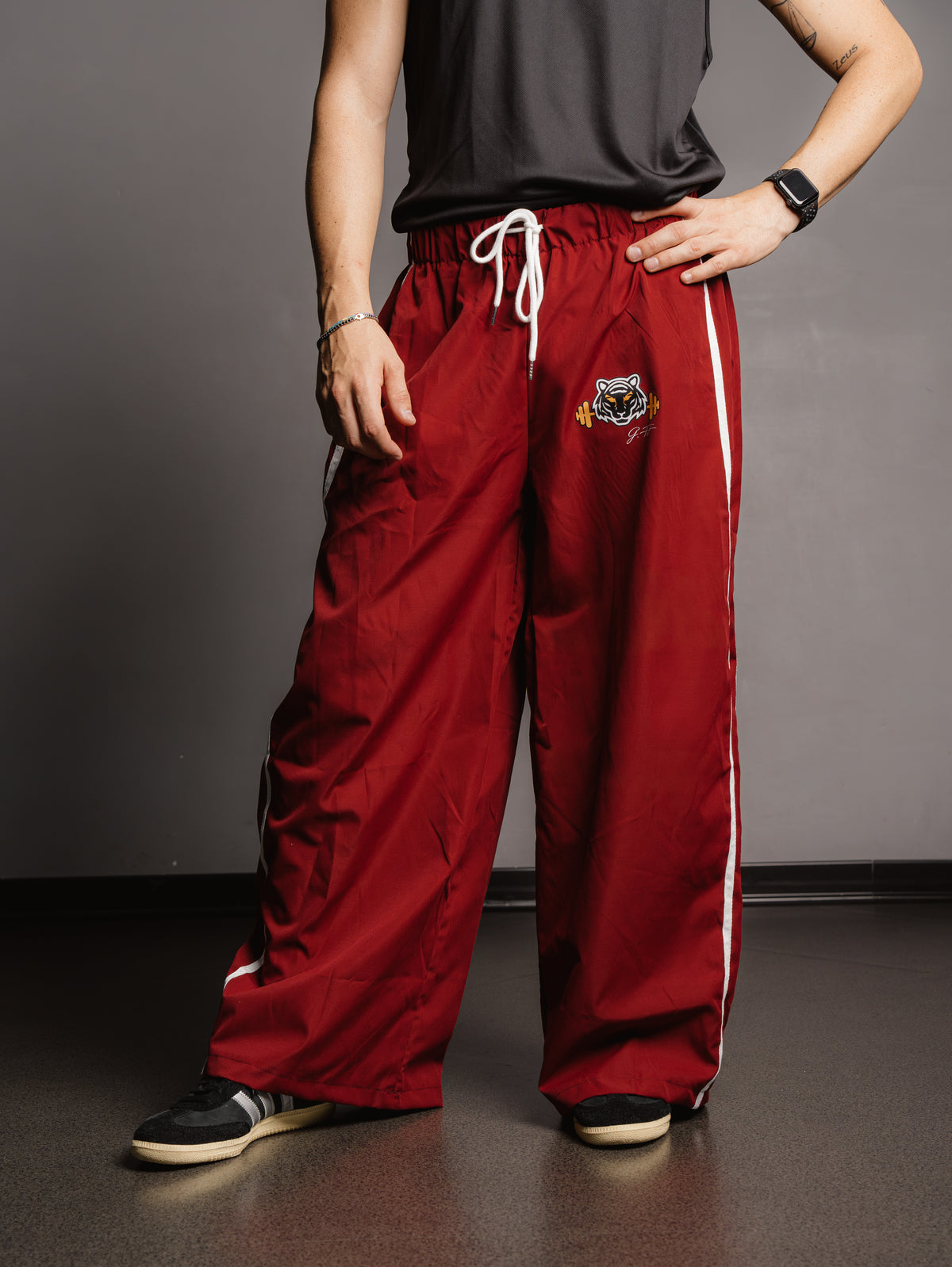 AEROBICS UNISEX PANTS BORDEAUX