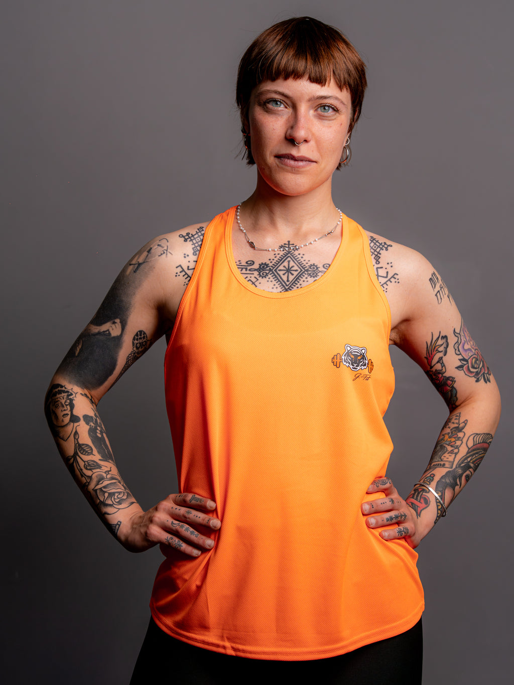 ORANGE FLUO TANK TOP
