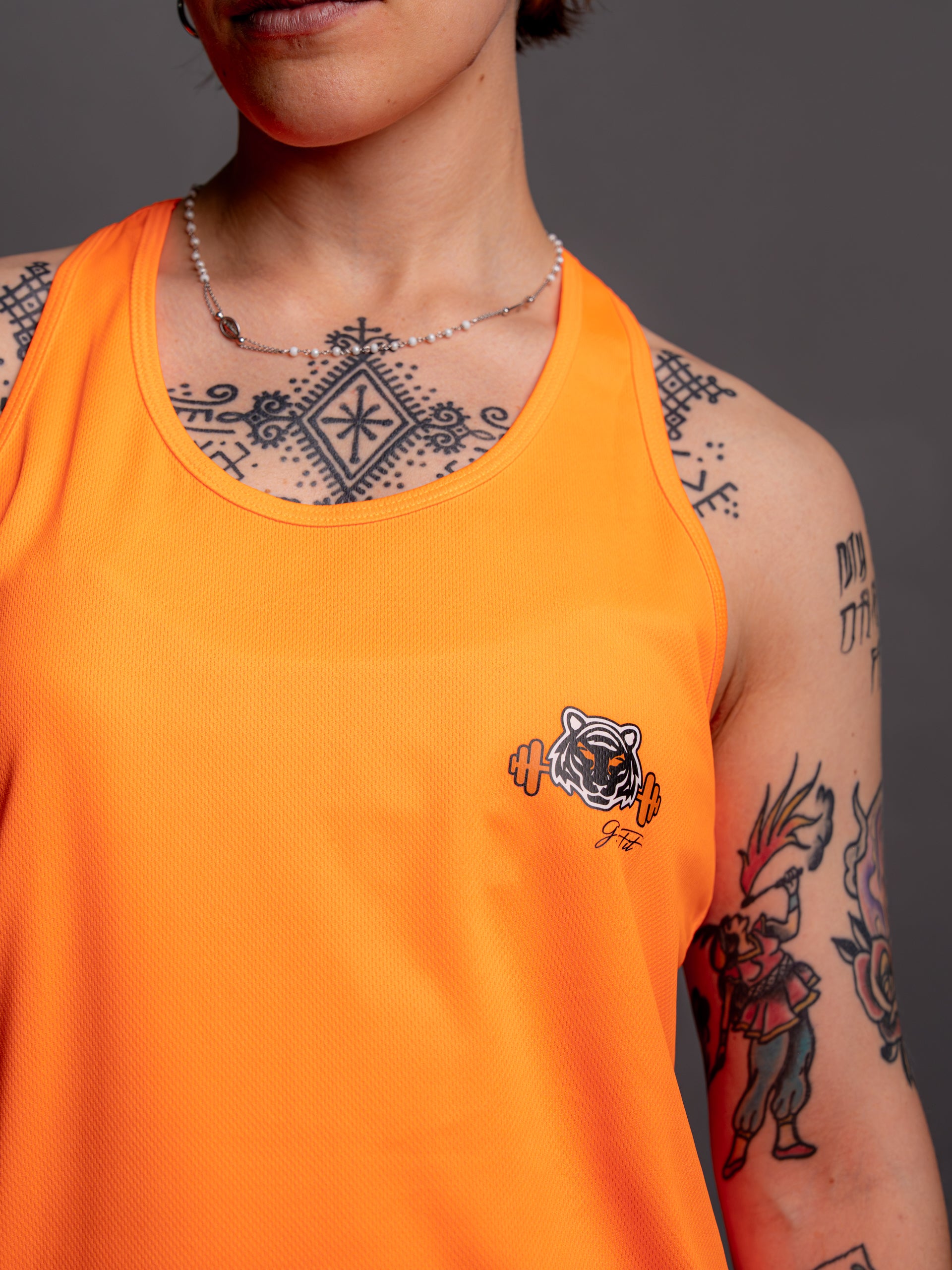 ORANGE FLUO TANK TOP