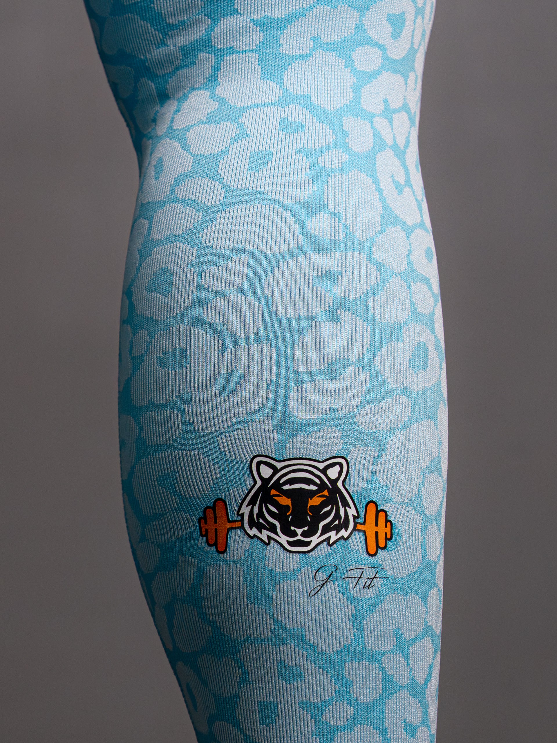 LIGHT BLUE LEO LEGGINGS