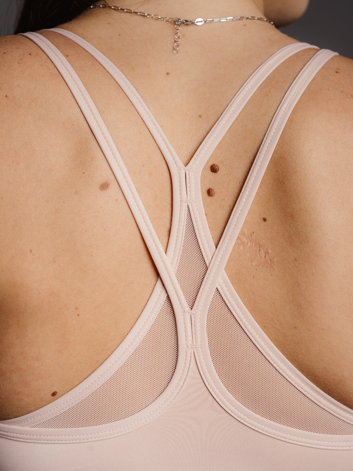 BEIGE CROSS TOP