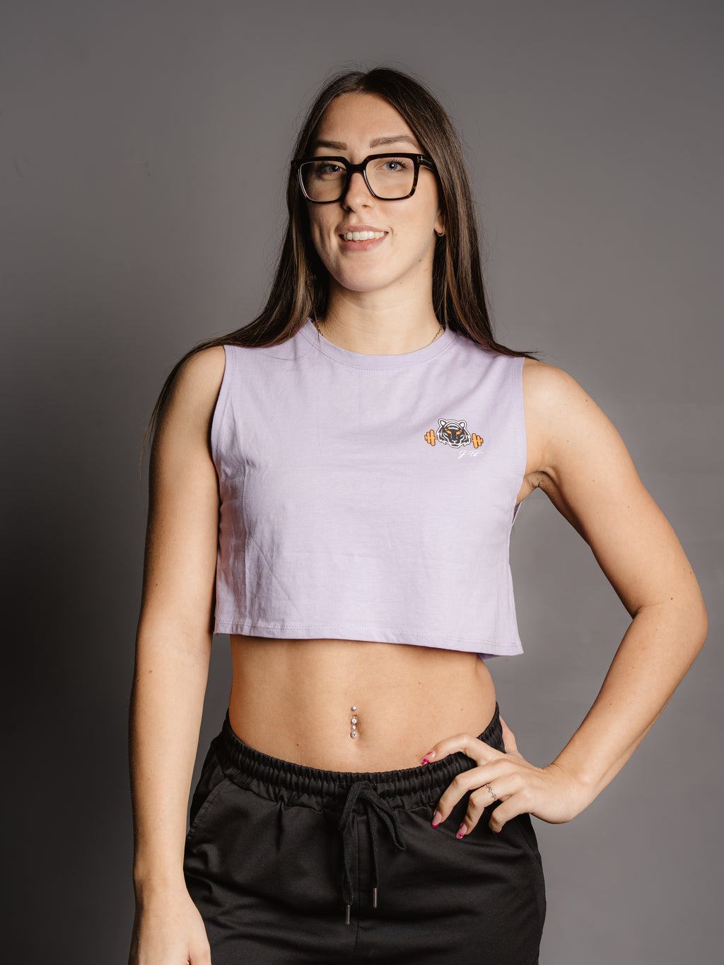 LILAC CROPPED TANK TOP